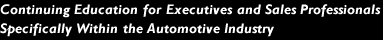 Continuing Education for Executives and Sales Professionals