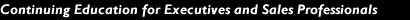 Continuing Education for Executives and Sales Professionals